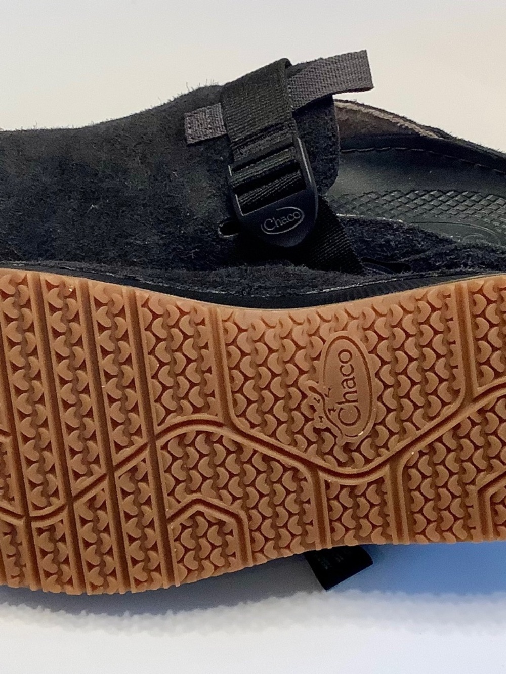 Chaco Paonia Clogs Waterproof Black Suede Women's Size 9 - Picture 3 of 4